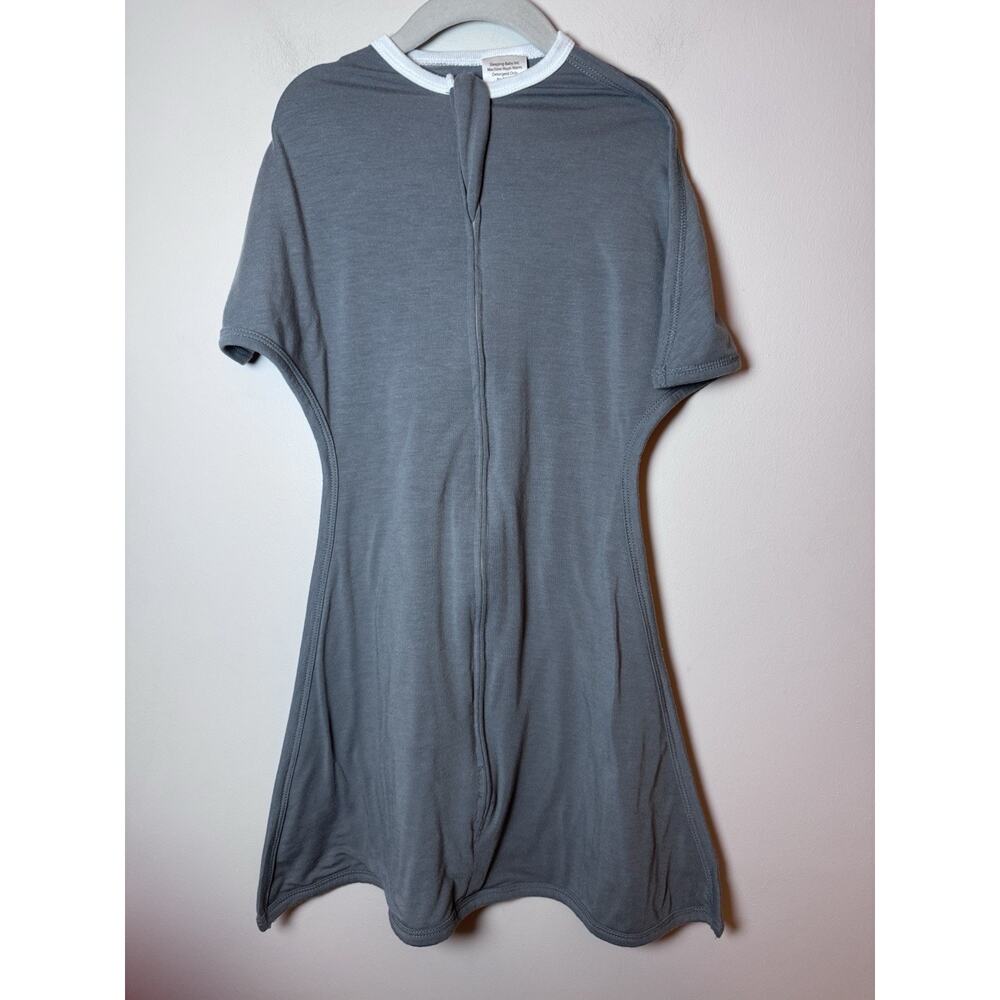 Sleeping Baby Grey Zipadee-Zip Swaddle Sleep Sack Transition Small 3-8 Months